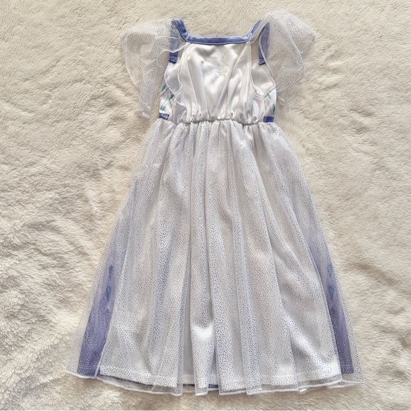 Disney Frozen Elsa Graphic Nightgown Dress Purple Sparkle Tulle Size 2T - Picture 3 of 7